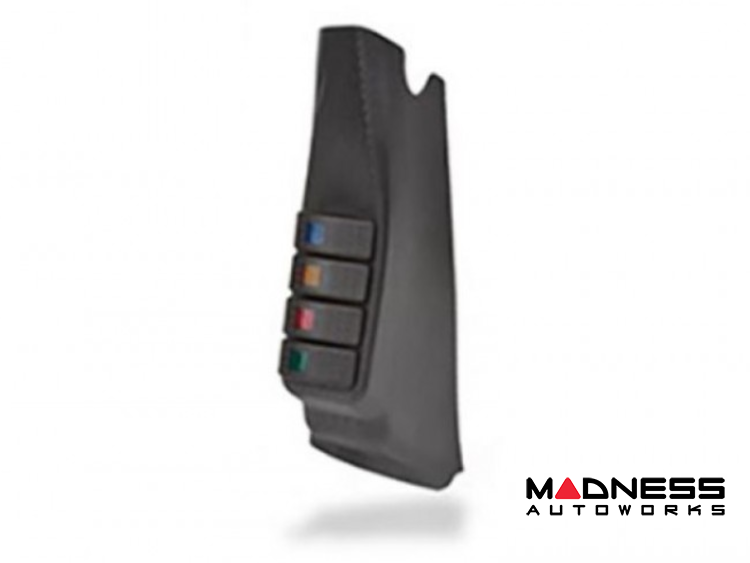 Jeep Wrangler JK Rocker Switch Pod - Daystar - Includes 4 Rocker Switches - Black - `07-`18